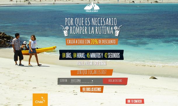 Chile ofrece descuentos de más del 20% a turistas argentinos