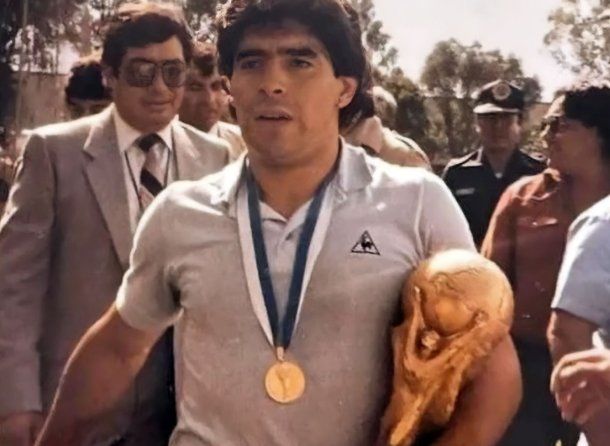 Difundieron imágenes inéditas de Diego Maradona festejando el título en México 86