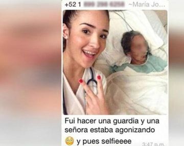 Escándalo viral: una estudiante de medicina se sacó una selfie con una mujer agonizando