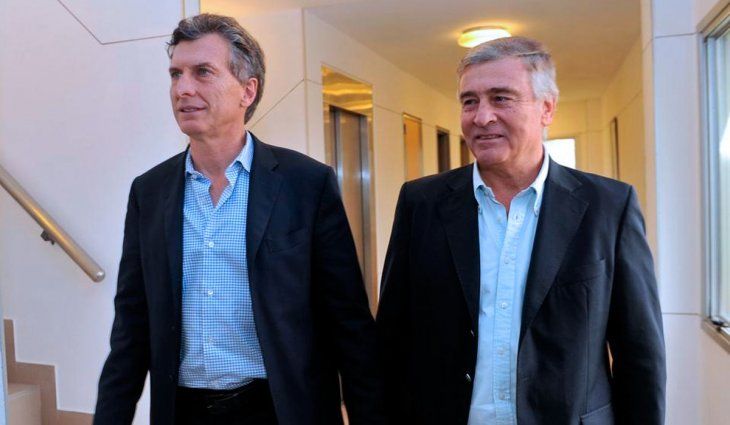 Mauricio Macri y Oscar Aguad