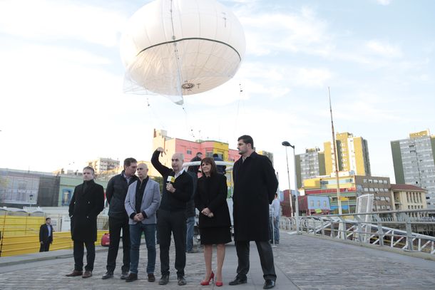 Cómo son los globos aerostáticos de la Ciudad para vigilar movilizaciones