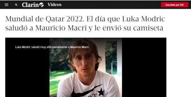 ¿Clarín se rebeló contra Mauricio Macri? Mufaron abiertamente a Modric
