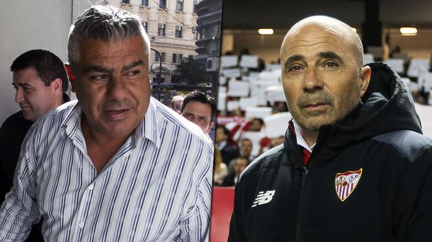 Chiqui Tapia y Jorge Sampaoli