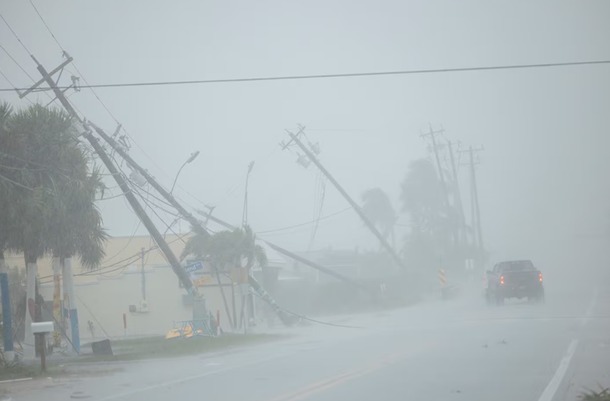 Efectos devastadores del huracán Milton.