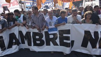 Imagen de una marcha de la CTA de noviembre de 2016 Imagen de una marcha de la CTA de noviembre de 2016