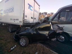 Impresionante choque en Panamericana deja cinco heridos