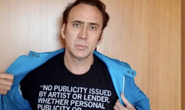 Nicolas Cage hace campaña para que no vean su próxima película