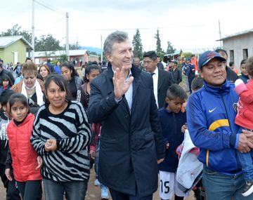 El presidente Macri durante una visita en 2016 a Jujuy.
