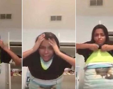 Joven se puso cien camisetas. Captura de pantalla de YouTube.&nbsp;