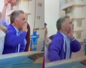 Así provocó Sebastián Pareja a los manifestantes en Lomas de Zamora