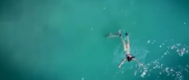 Se salvó de un ataque de tiburón