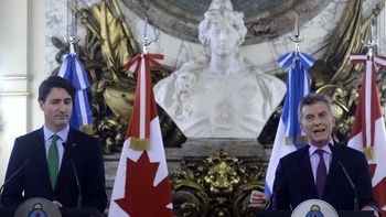 Mauricio Macri junto al primer ministro de Canadá, Justin Trudeau Mauricio Macri junto al primer ministro de Canadá, Justin Trudeau