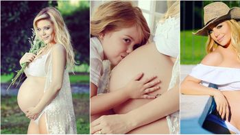 Eva Anderson, embarazada de 32 semanas Eva Anderson, embarazada de 32 semanas