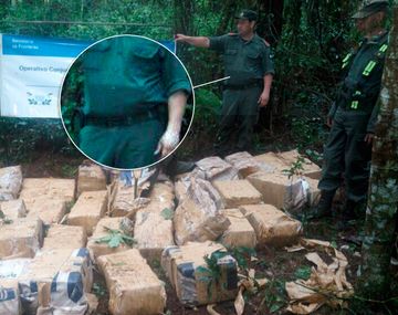 La foto de un operativo que se viralizó por el bulto de un gendarme