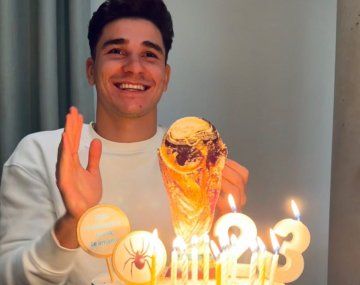 Así festejó su cumpleaños Julián Álvarez