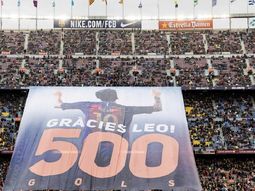 El tributo que le rindió el Camp Nou a Lionel Messi El tributo que le rindió el Camp Nou a Lionel Messi