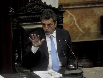 Sergio Massa en la Cámara de Diputados