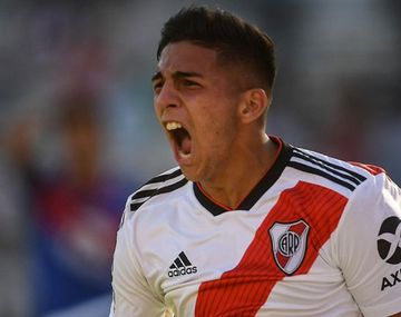 El sobrino de Maradona debutó en River con un gol