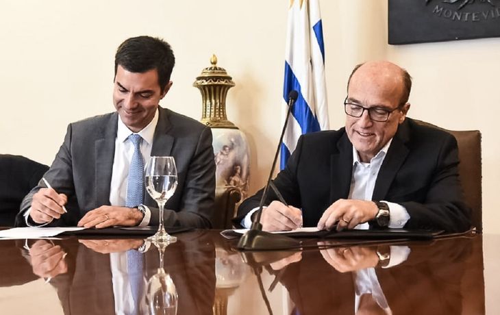 Juan Manuel Urtubey y&nbsp;Daniel Martinez, intendente de Montevideo