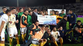 Festejo de Rosario Central ante Boca por la Copa Argentina Festejo de Rosario Central ante Boca por la Copa Argentina