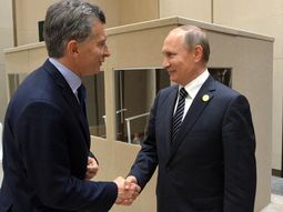Mauricio Macri con Vladimir Putin