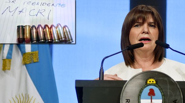 Bullrich prometió una clara persecución penal para los que amenacen a Macri