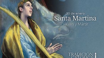 Santa Martina es recordada cada 30 de enero. Santa Martina es recordada cada 30 de enero.