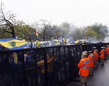 Los hinchas de Boca y su multitudinario banderazo