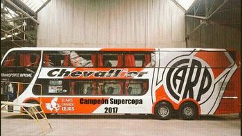El micro que tenía preparado River si ganaba la Supercopa El micro que tenía preparado River si ganaba la Supercopa