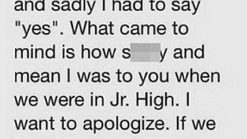 se disculpo por haberle hecho bullying se disculpo por haberle hecho bullying