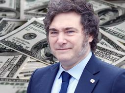 Javier Milei y los dólares.