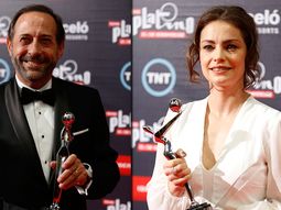 premios platino: guillermo francella y dolores fonzi, mejores actores premios platino: guillermo francella y dolores fonzi, mejores actores