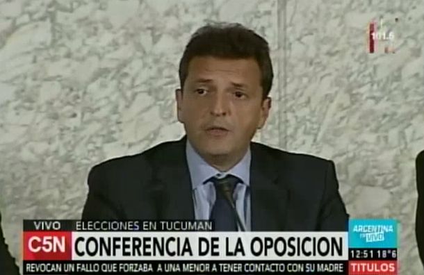 Massa, pícaro: Aspiro a que Macri y Margarita me acompañen si nos toca la segunda vuelta