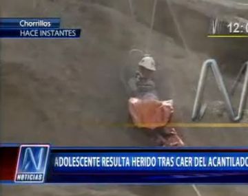 Un joven cayó de un acantilado cuando miraba el Dakar