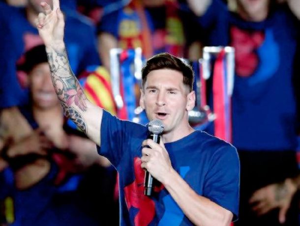 Messi, eufórico: ¿Querían las tres? Acá tienen las tres