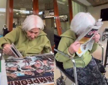 La tierna reacción de una abuela de 98 años al enterarse que Platense salió campeón por primera vez