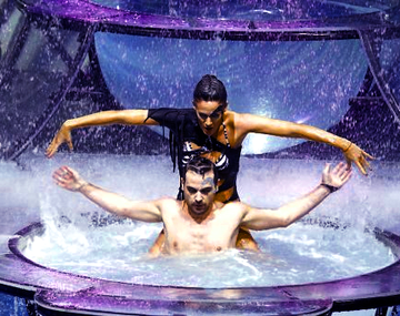 Volvió Paula Chaves y arrasó en el Aquadance