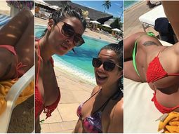 Playa, bikini y una amiga: Ivana Nadal en Brasil