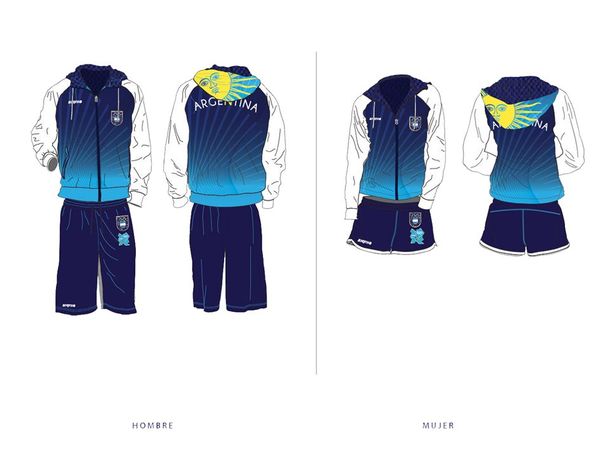 Los uniformes argentinos.