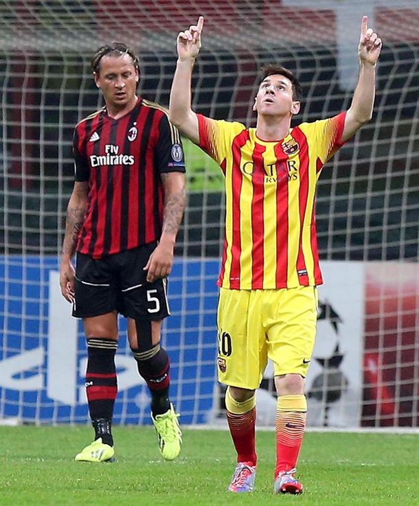 Barcelona empató con el Milan y Martino mantuvo su invicto