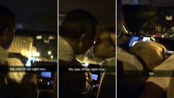 Sexo oral arriba de un Uber Sexo oral arriba de un Uber