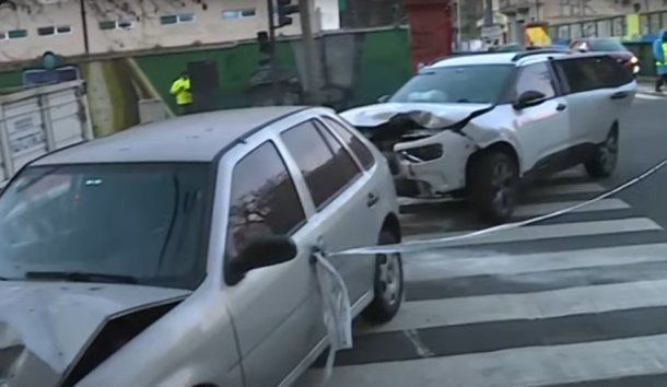 Fuerte choque en Almagro dejó dos heridos