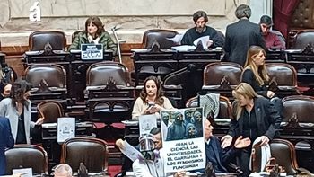 Diputado se disfrazó de El Eternauta para defender al Garrahan y las universidades