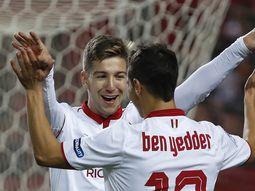 El festejo de Luciano Vietto El festejo de Luciano Vietto