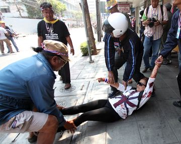 Tailandia: más de 30 heridos por una granada en una manifestación