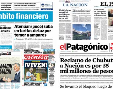 Tapas de diarios del jueves 9 de febrero de 2017