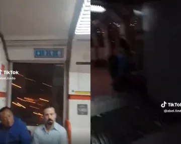 Video: un pasajero filmó chispazos en la línea B del subte