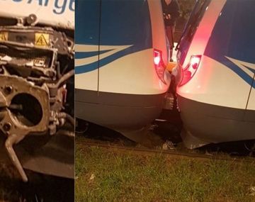 Choque de trenes en Tolosa - Crédito: 0221