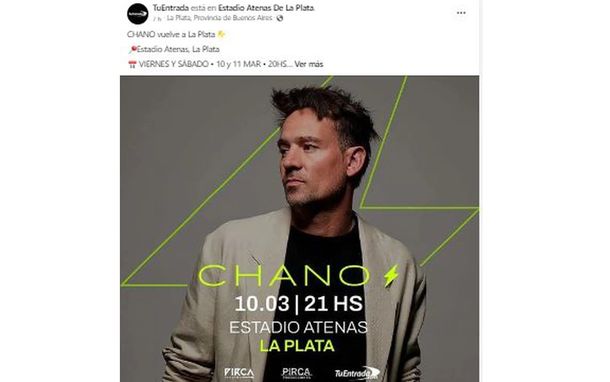 Tras su última internación, Chano anunció dos shows que dará en marzo