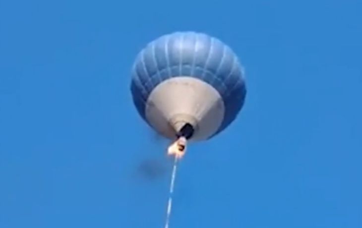 México: dos personas murieron en un incendio en un globo aerostático